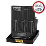Clipper Icy - Metal Lighter w/ Carrying Case - Matte Black