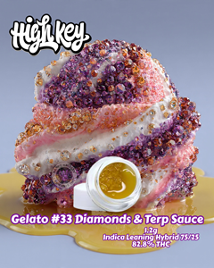 High Key - Gelato #33  Diamonds in Terp Sauce - 1.2g